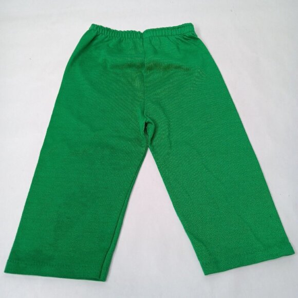 Vintage Mickey Mouse Pajamas Size 2T Toddler Short Sleeve Pant Set Green Fishing - Picture 10 of 12